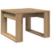 vidaXL Table d'appoint ch&ecirc;ne artisanal 50x50x35 cm bois d'ing&eacute;nierie