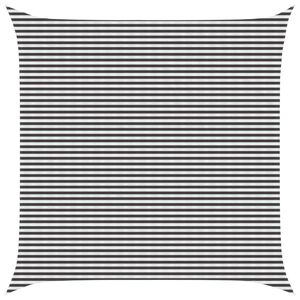 vidaXL Voile d'ombre Anthracite et blanc 6 x 6 m HDPE