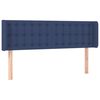 vidaXL T&ecirc;te de lit avec oreilles Bleu 147x16x78/88 cm Tissu