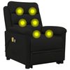 vidaXL Fauteuil de massage Noir Velours