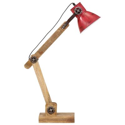 vidaXL Lampe de bureau 25 W rouge délavé 23x18x96 cm E27