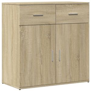 vidaXL Buffet ch&ecirc;ne sonoma 79x38x80 cm bois d'ing&eacute;nierie