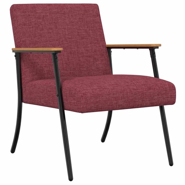 vidaXL fauteuil Bordeaux 59 x 75 x 78 cm tissu