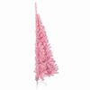 vidaXL Sapin de No&euml;l artificiel pr&eacute;-&eacute;clair&eacute; Rose 150 cm PVC