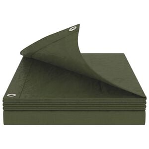 vidaXL B&acirc;che avec &oelig;illets Vert 2 x 3 m 90 gsm PE
