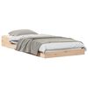 vidaXL Cadre de lit Naturel 100 x 220 cm Pin massif
