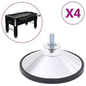 vidaXL Pieds de baby-foot 4 pcs Chrome M10