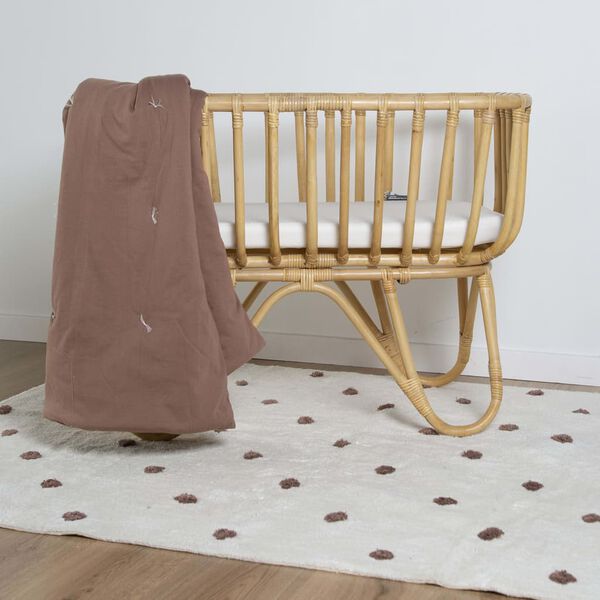 CHILDHOME Couverture matelass&eacute;e 140x100 cm Rouille