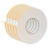 vidaXL Ruban adh&eacute;sif en mousse 5 pc Blanc 10mm x 10m Mousse CR