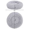 vidaXL Coussin lavable pour chiens/chats Gris clair 90x90x16cm Peluche