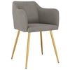 vidaXL Chaises &agrave; manger lot de 4 Gris clair Velours