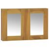 vidaXL Armoire &agrave; miroir 60x10x40 cm Bois de teck solide