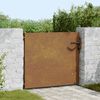 vidaXL Portail de jardin 85x125 cm acier corten