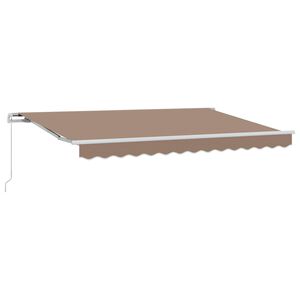 vidaXL Auvent r&eacute;tractable Taupe 4 x 2 m tissu