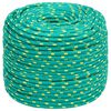 vidaXL Corde utilitaire polyvalente 10 mm 25 m Vert PP