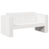 vidaXL Canap&eacute; de jardin Blanc 134 x 60 x 62 cm Bois de pin massif