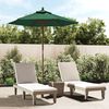 vidaXL Parasol de jardin avec m&acirc;t en bois vert 196x231 cm