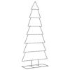 vidaXL Arbre de No&euml;l en m&eacute;tal pour d&eacute;coration noir 210 cm