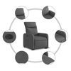 vidaXL Fauteuil inclinable &eacute;lectrique gris fonc&eacute; tissu