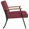 vidaXL fauteuil Bordeaux 59 x 75 x 78 cm tissu