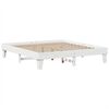 vidaXL Lit biblioth&egrave;que sans matelas blanc 180x200 cm bois pin massif