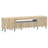 vidaXL Meuble TV LED HAARLEM 153 x 35 x 43 cm Ch&ecirc;ne Sonoma