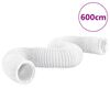vidaXL Conduit d'échappement PVC 6 m Ø20 cm