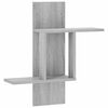 vidaXL &Eacute;tag&egrave;re Murale Sonoma gris 59 x 17 x 63 cm Bois d'ing&eacute;nierie