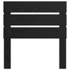 vidaXL T&ecirc;te de lit avec t&ecirc;te de lit Ch&ecirc;ne noir 75 cm Bois d'ing&eacute;nierie