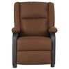 vidaXL Fauteuil de massage Marron Similicuir et tissu