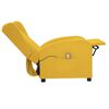 vidaXL Fauteuil de massage Jaune Tissu