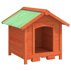 vidaXL Chenil marron 65x65x61,5 cm bois de pin solide