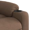 vidaXL Fauteuil inclinable &eacute;lectrique Marron Tissu