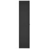 vidaXL Armoire de rangement d'ext&eacute;rieur noir 65x37x165 cm PP