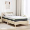 vidaXL Matelas Blanc et Gris 90 x 200 cm Tissu jacquard