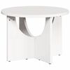 vidaXL Table basse Blanc 50 x 50 x 35 cm Bois massif en pin