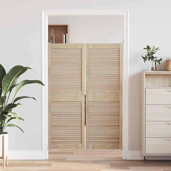 vidaXL Porte de Cabinet avec porte 2 pcs Naturel 140.5 x 2 x 59.5 cm