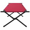 vidaXL Lit de camping pliant Rouge Tissu Oxford