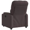 vidaXL Fauteuil inclinable &eacute;lectrique Marron fonc&eacute; Tissu