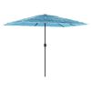 vidaXL Parasol de jardin avec m&acirc;t en acier bleu 300x200x250 cm