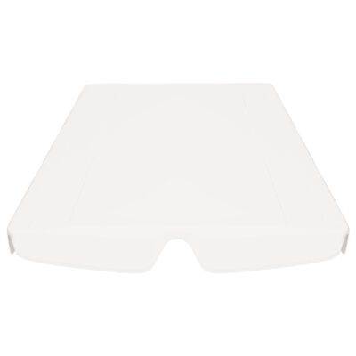 vidaXL Toit de rechange de balançoire blanc 150/130x105/70 cm
