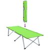 vidaXL Lit de camping pliant Vert 194 x 62,5 x 42,5 cm Oxford et acier