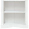 vidaXL Biblioth&egrave;que 4 niveaux Corona Pin mexicain Blanc 80x29x150 cm