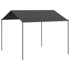vidaXL Tente &agrave; auvent anthracite 3x3 m acier et tissu