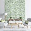 DUTCH WALLCOVERINGS Papier peint Feuilles et toucan Vert