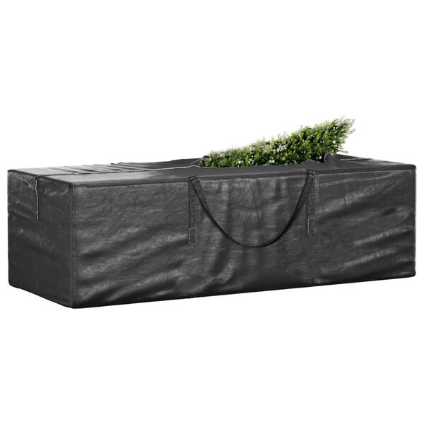 vidaXL Sacs de rangement pour sapin de No&euml;l 2 pcs noir poly&eacute;thyl&egrave;ne