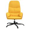 vidaXL Chaise de relaxation Jaune moutarde Tissu