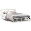 vidaXL Cadre de lit sans matelas blanc 150x200 cm bois de pin massif