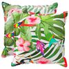 vidaXL Housse de coussin 2 pc HOUTEN Multicolore 55 x 55 cm Polyester