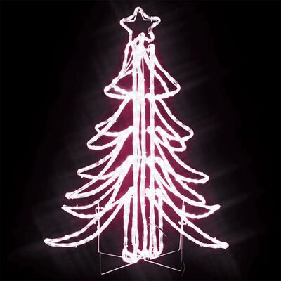 vidaXL Arbre de Noël pliable avec LED Blanc chaud 87x87x93 cm